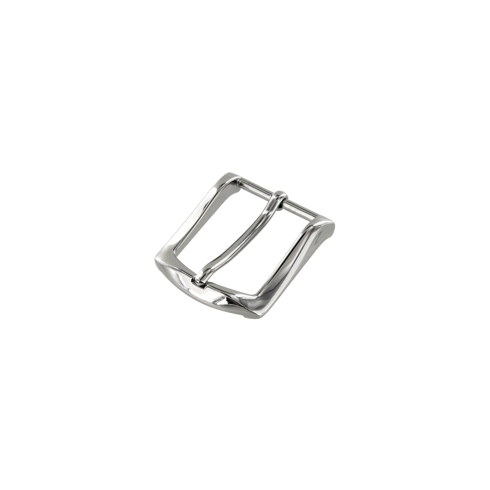 1 1/2" Azure Patina Belt with Sutton Dress Buckle in Polished Nickel