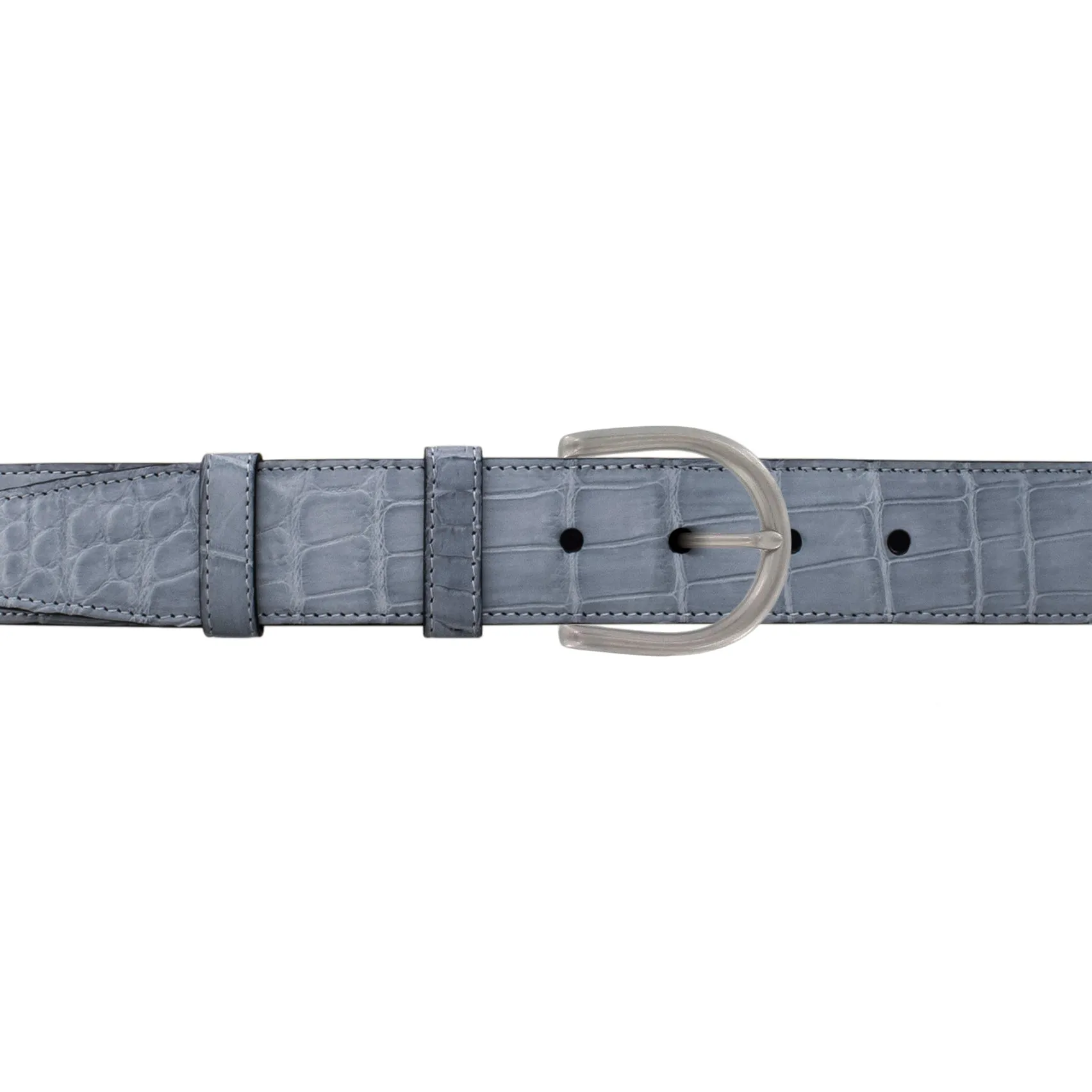 1 1/2" Slate Seasonal Belt with Denver Casual Buckle in Matt Nickel
