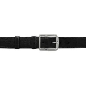 1 1/4" Raven Classic Belt with Crawford Casual Buckle in Polished Nickel