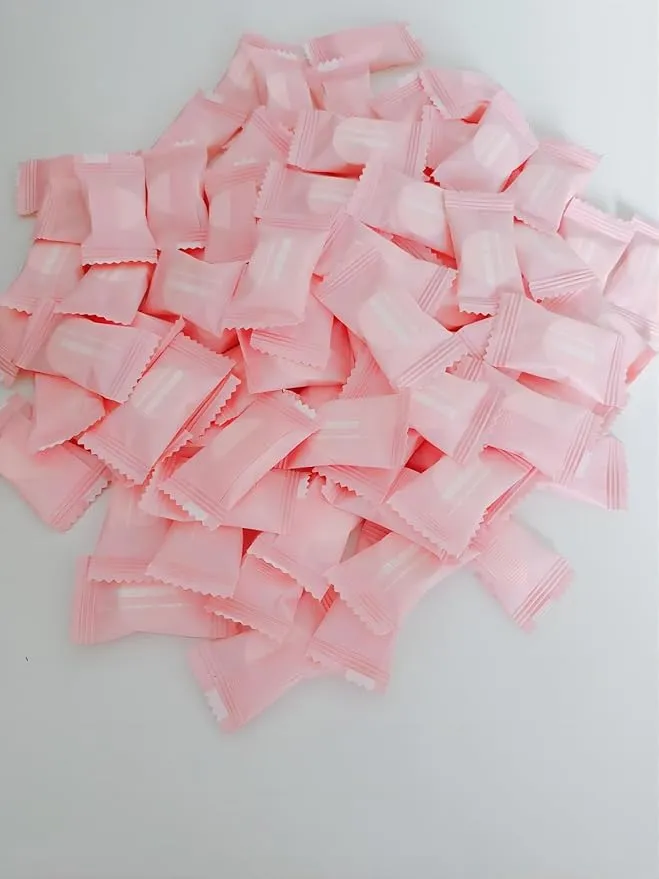 100PCS disposable compressed towel slices, compact travel towel for outdoor travel, camping, home, and simplified travel, ready to use, portable and independent packaging, white