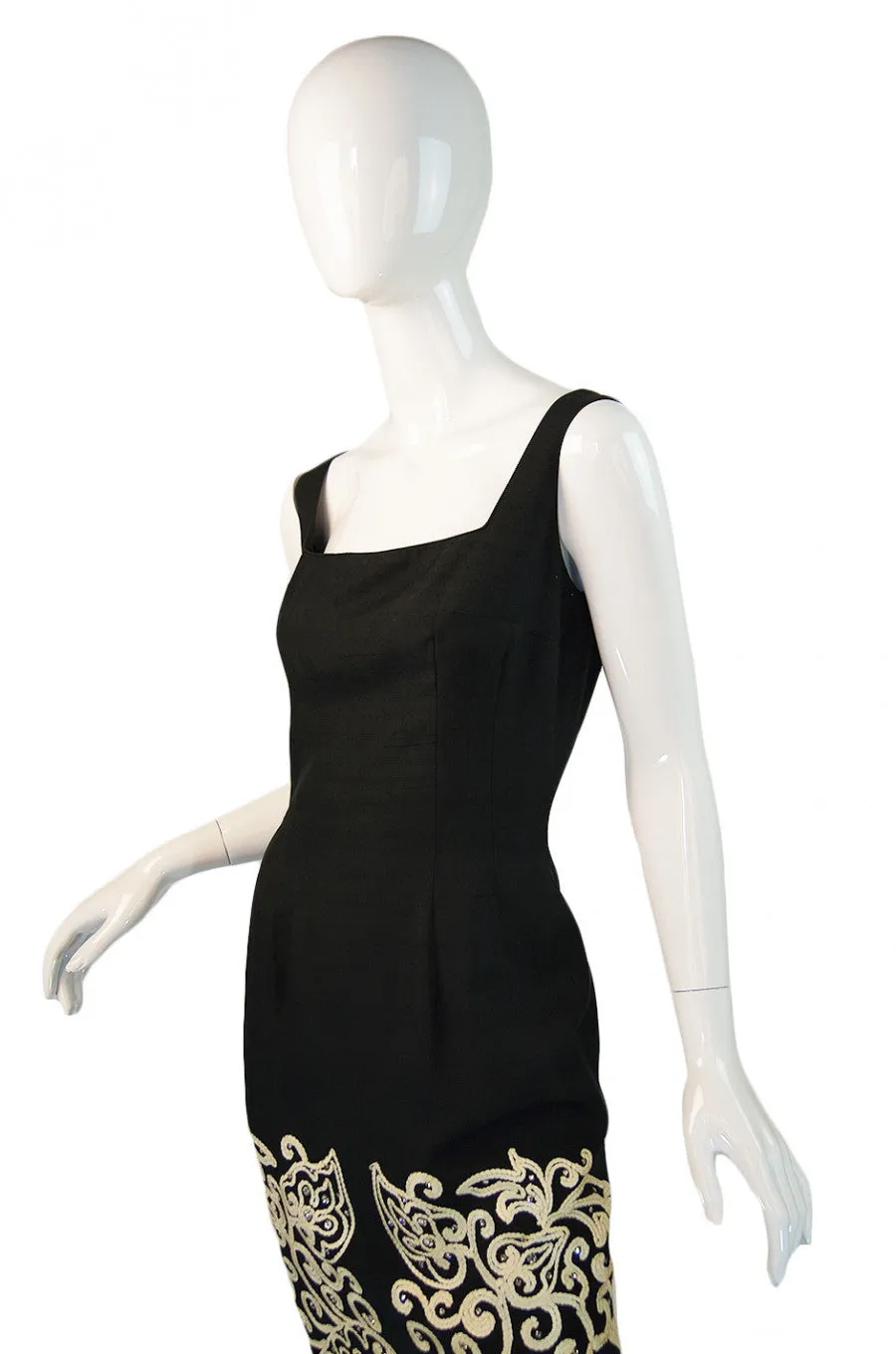 1960s Corded Mr. Blackwell Custom Gown