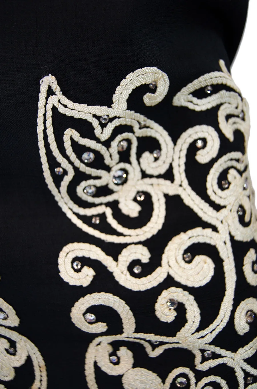 1960s Corded Mr. Blackwell Custom Gown