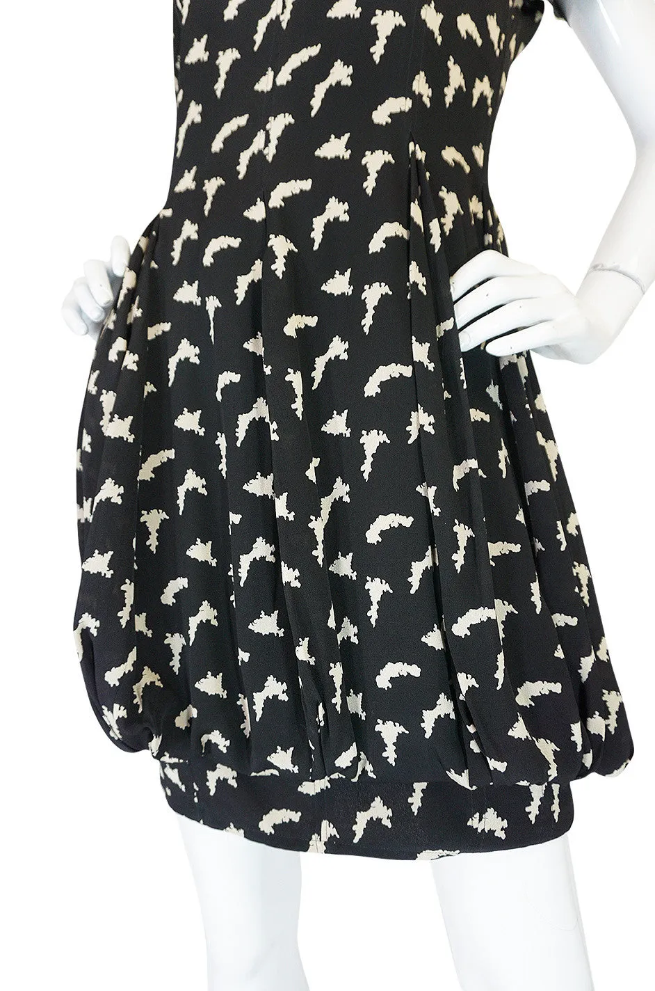 1980s Multi-Length Genny Puffed Bubble Skirt Dress