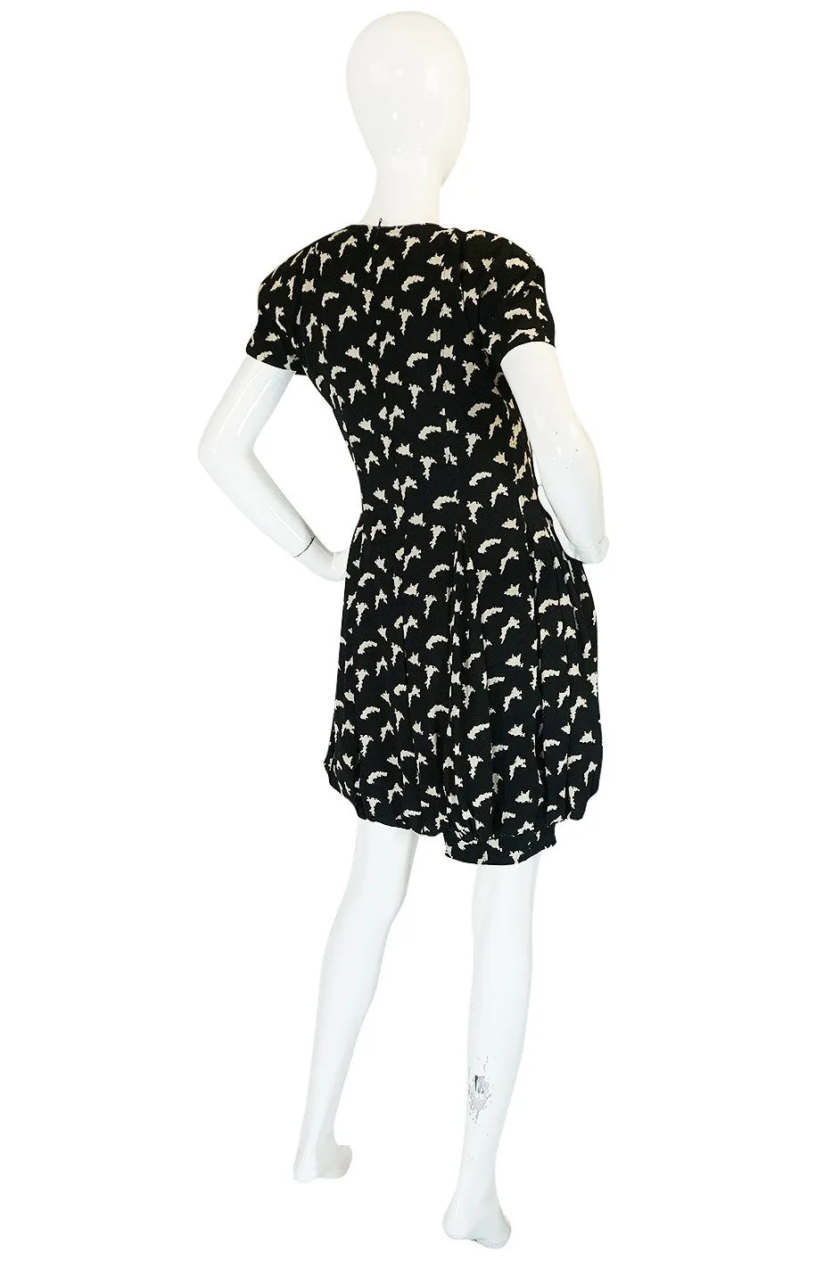 1980s Multi-Length Genny Puffed Bubble Skirt Dress