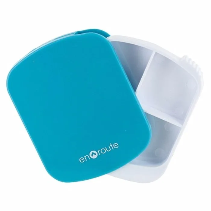 2-Pack: 4-Compartment Travel Pill Box