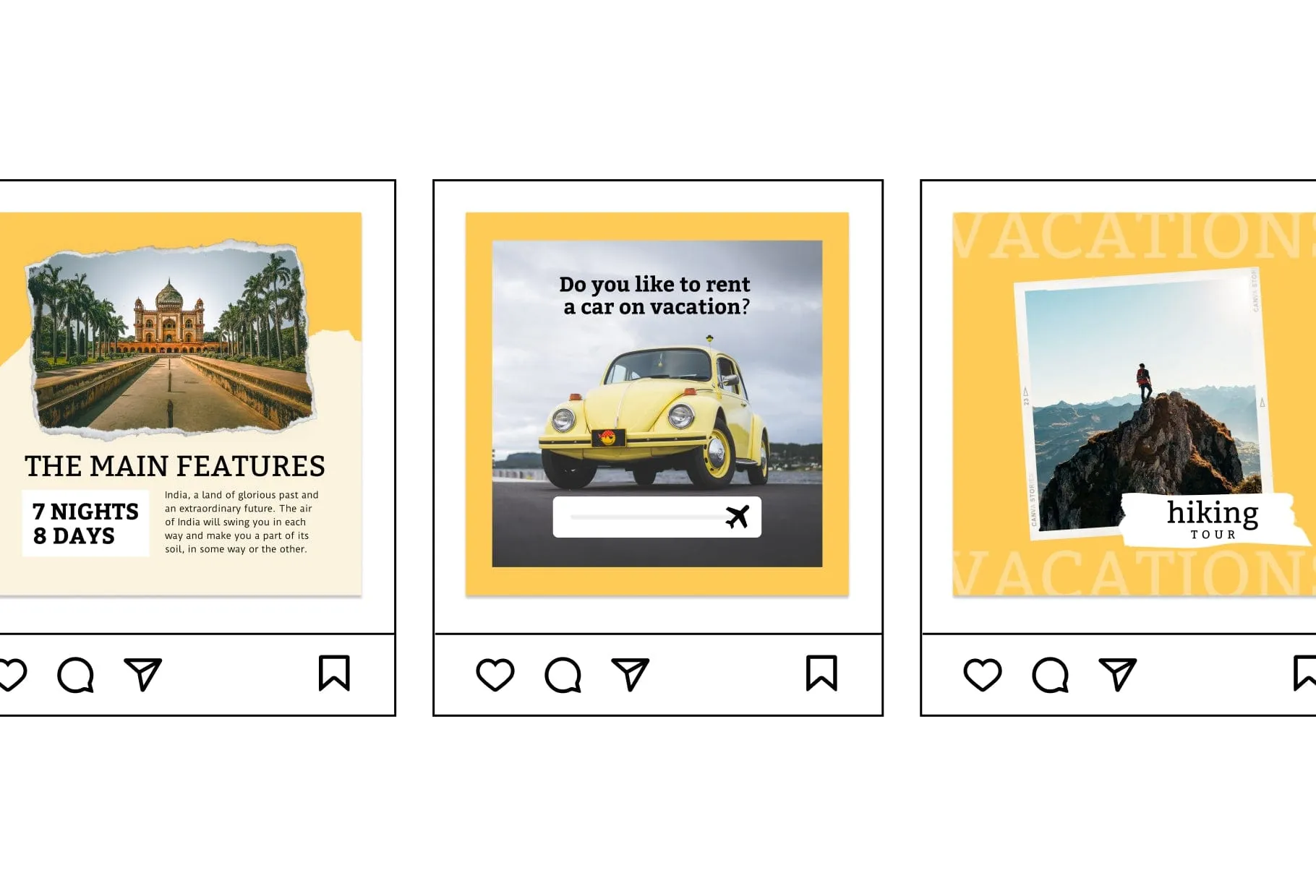 30 Travel Instagram Post Canva Templates V3