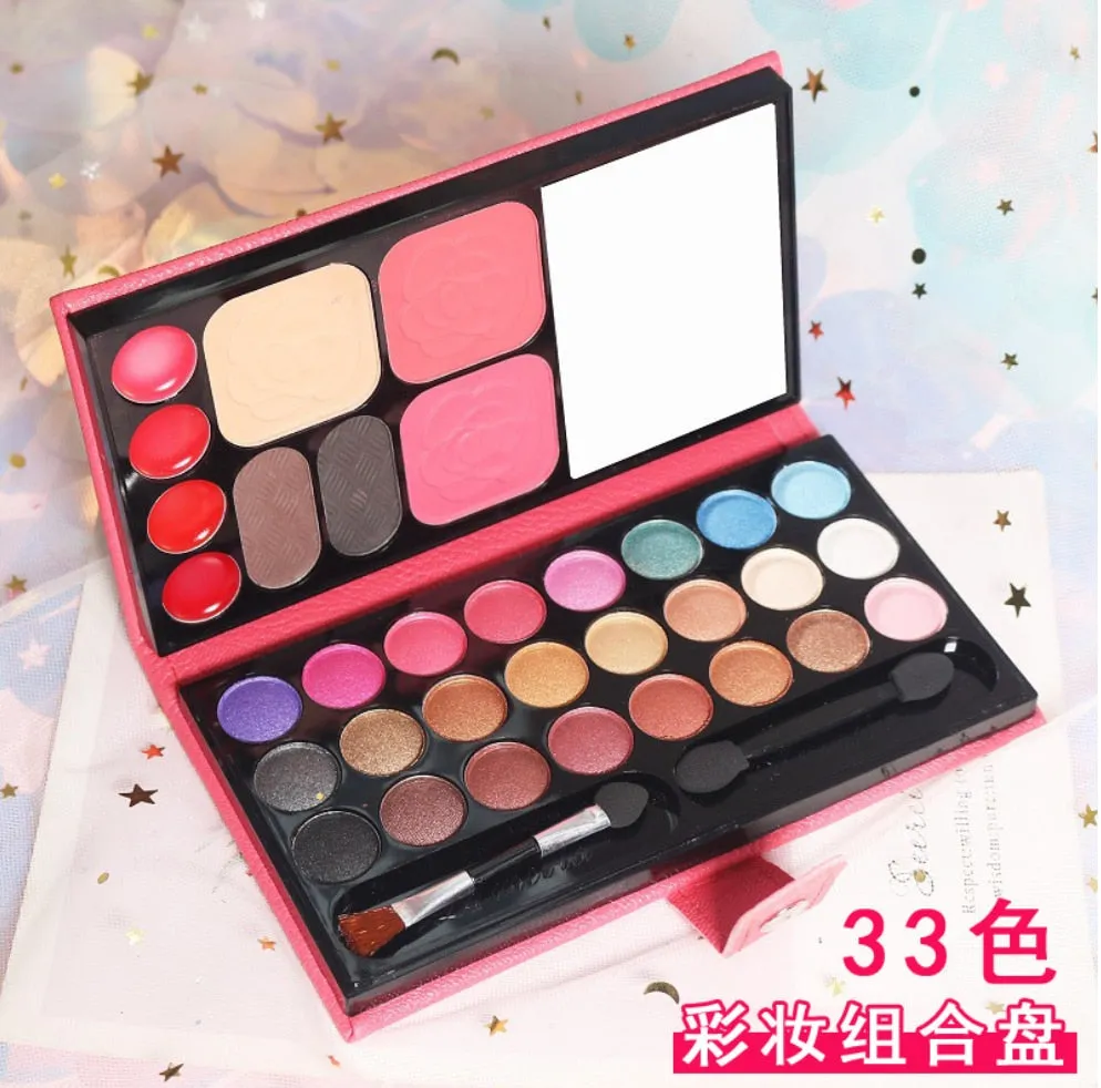 33-Color Leather Makeup Eyeshadow Palette