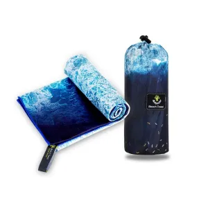 4Monster - Ocean Series  Microfiber Beach Towel  (80X160 CM)