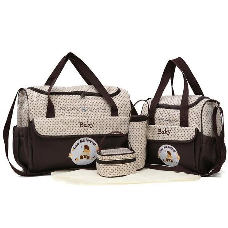 5 Piece MOTOHOOD Baby Changing Bag Set