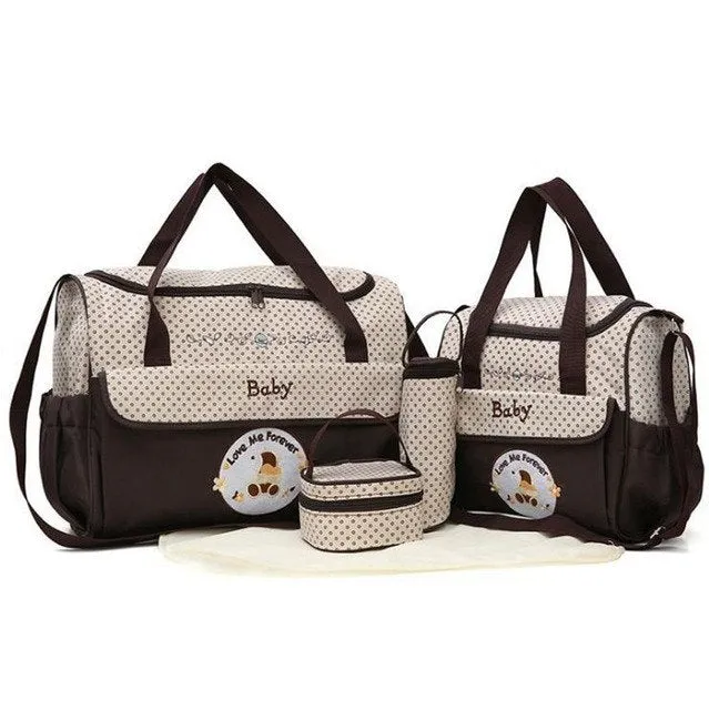 5 Piece MOTOHOOD Baby Changing Bag Set