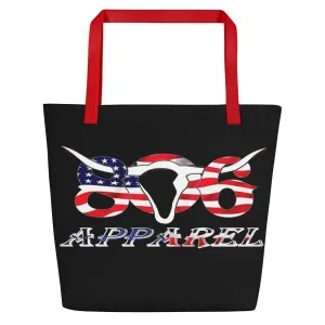 806 Patriotic Beach Bag Printed when ordered(12 to 14 days to arrive