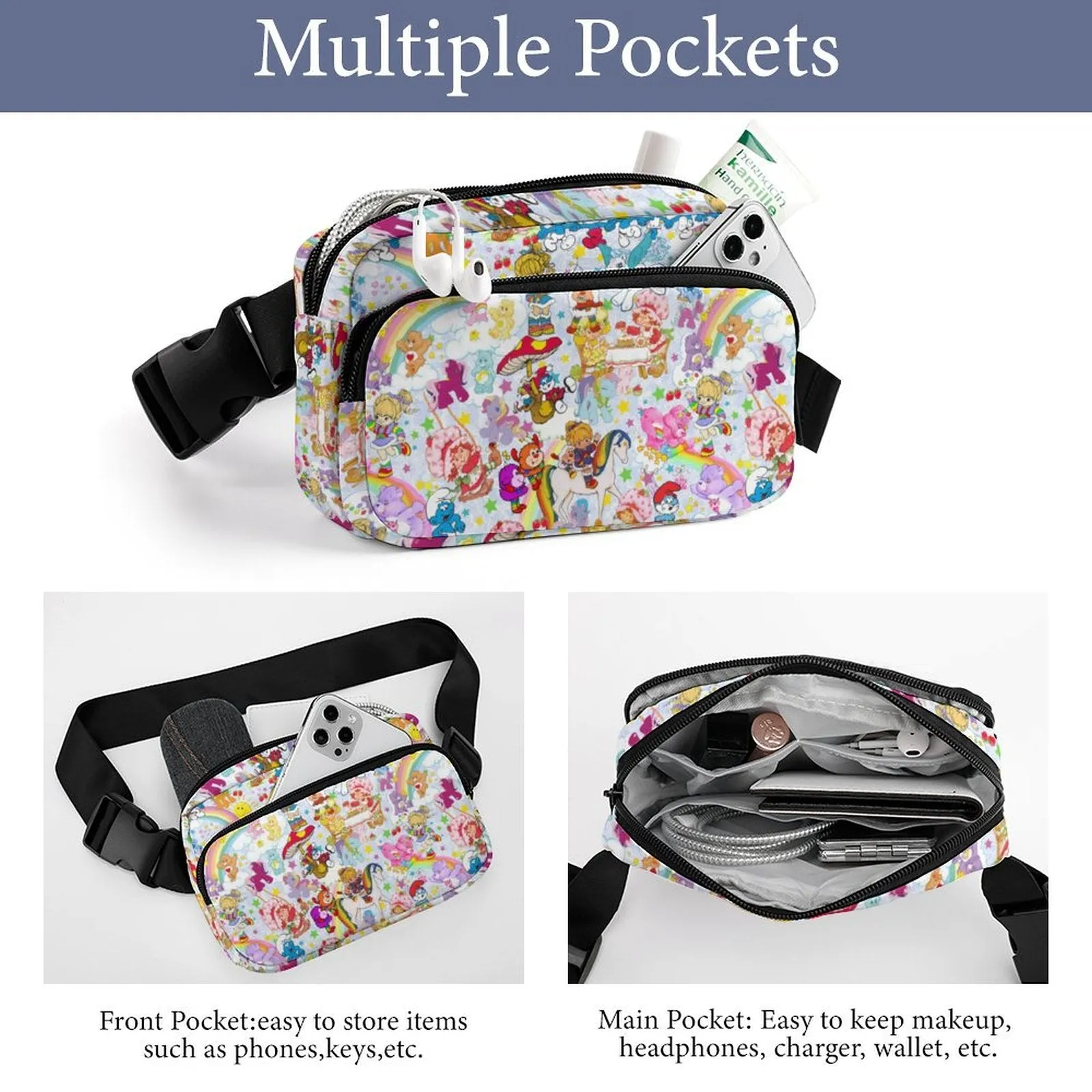 80's Cartoons Fanny Pack- PREORDER - Closing 3/2  - ETA late March