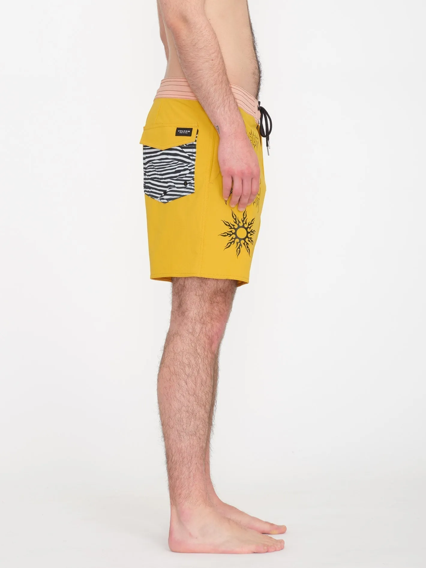 About Time Liberators 17" Boardshort - LEMON