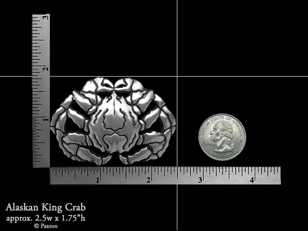 Alaskan King Crab Belt Buckle Sterling Silver