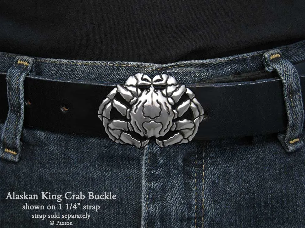 Alaskan King Crab Belt Buckle Sterling Silver