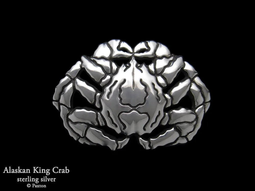 Alaskan King Crab Belt Buckle Sterling Silver