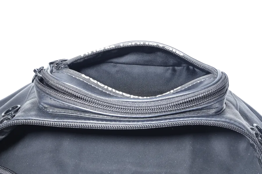 ALEXANDER WANG BLACK LAMBSKIN ATTICA BELT BAG SILVER AND BLACK HARDWARE NO DUST COVER