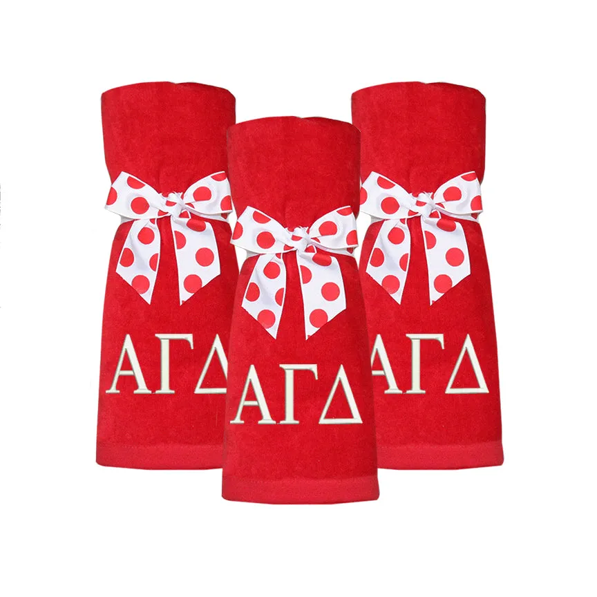 Alpha Gamma Delta Beach Towel