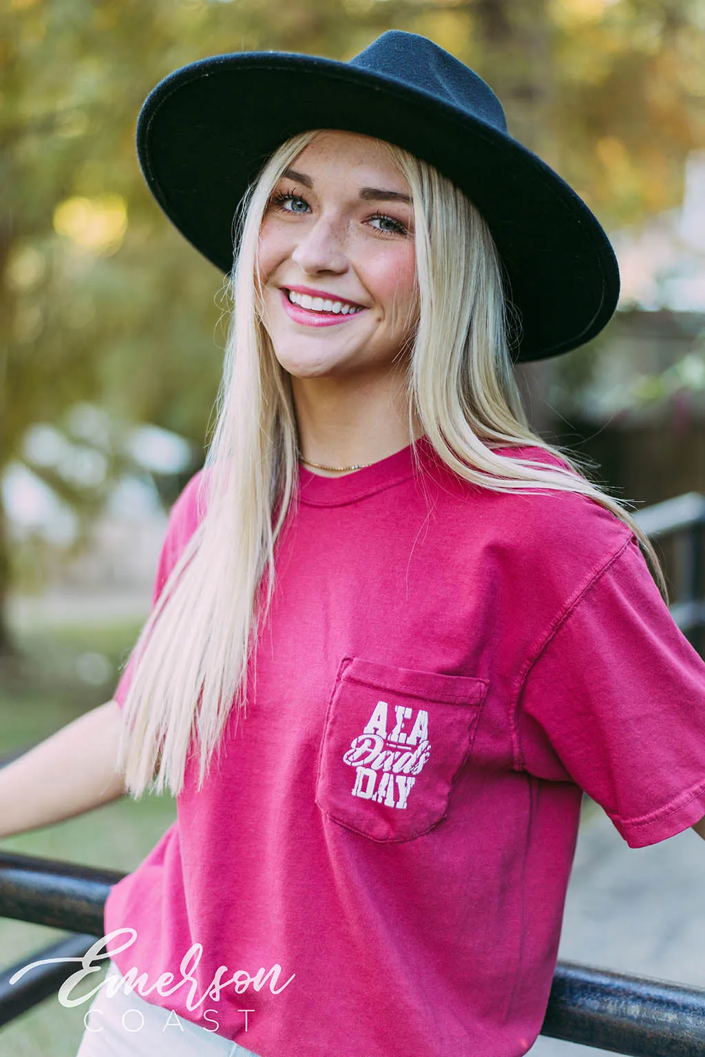 Alpha Sigma Alpha Dads Day Red Tshirt