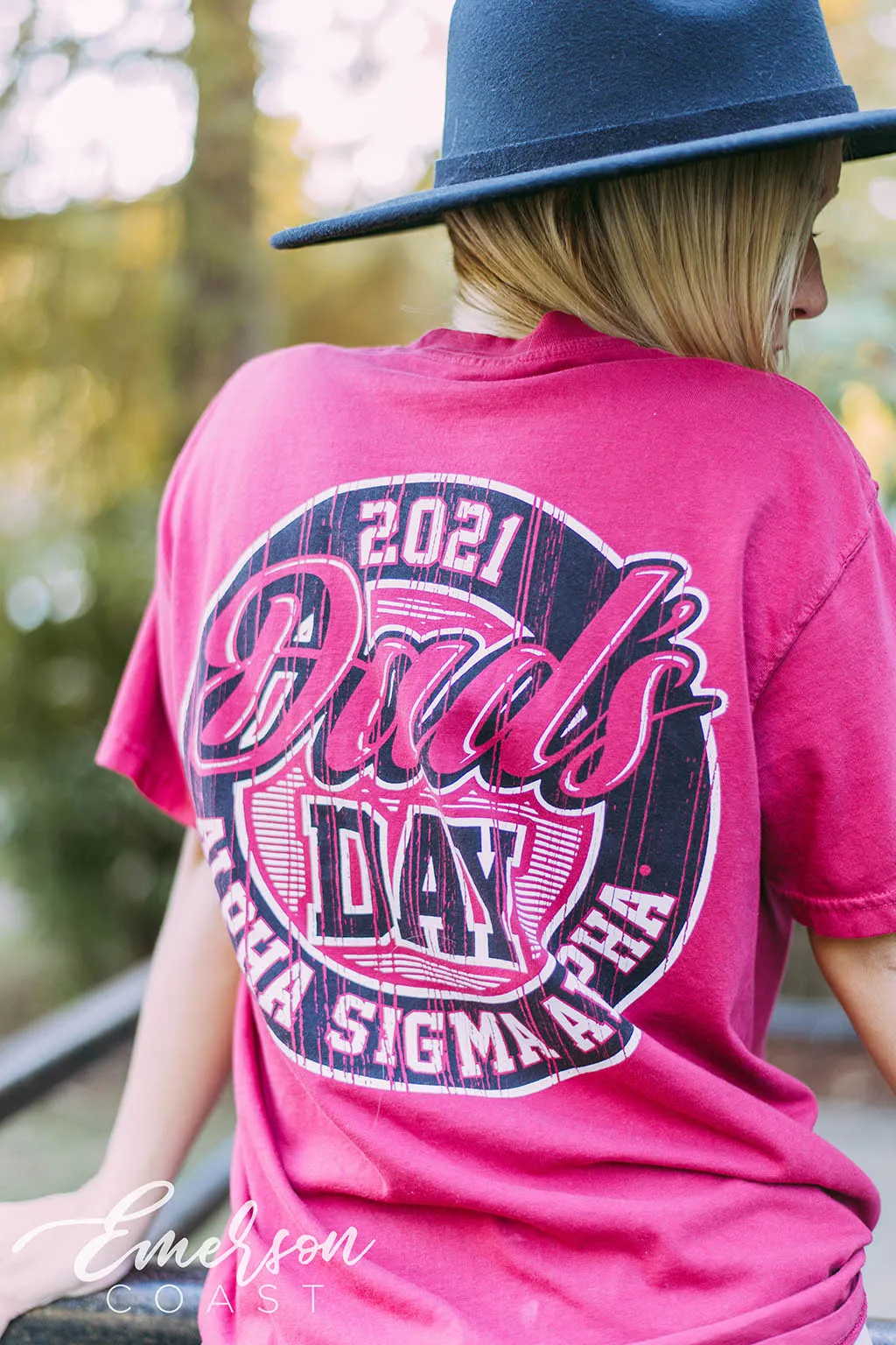 Alpha Sigma Alpha Dads Day Red Tshirt