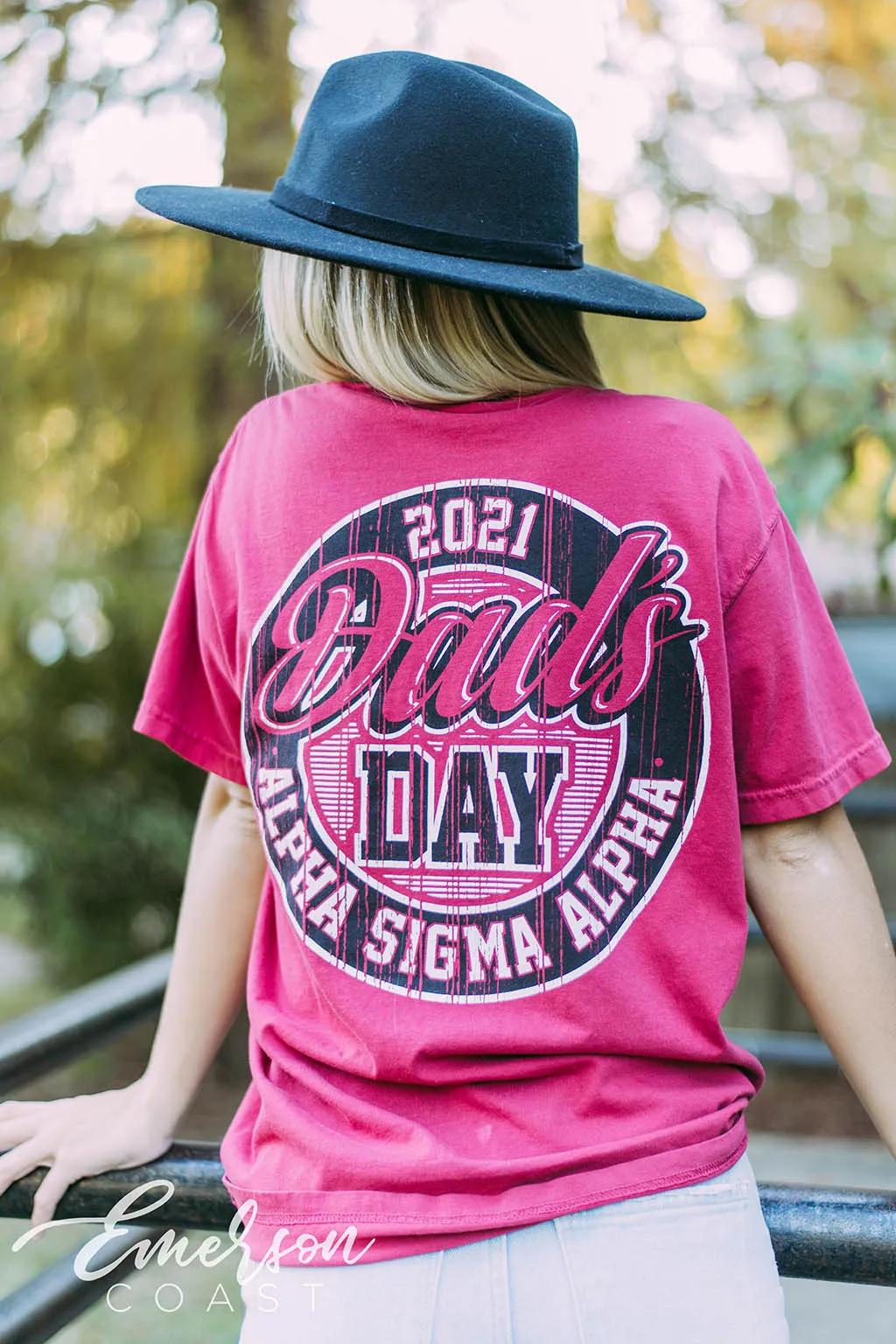 Alpha Sigma Alpha Dads Day Red Tshirt