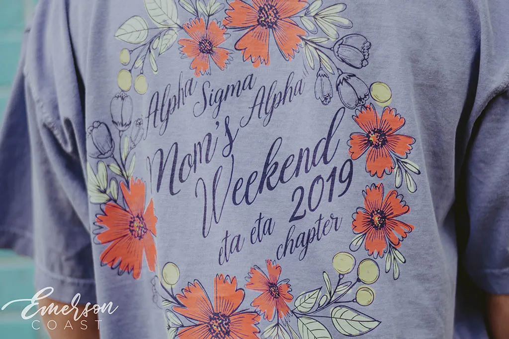 Alpha Sigma Alpha Floral Mom's Weekend Tee