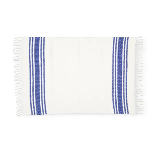 Amelia Jackson Dhurrie Tabby Rug in our Beach House Pattern 75x120 cm SBED049