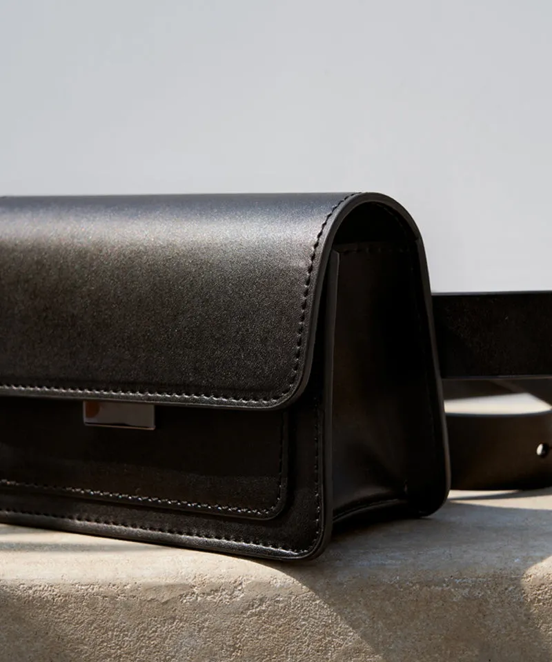 Anell Golf Flap Belt Bag - Black