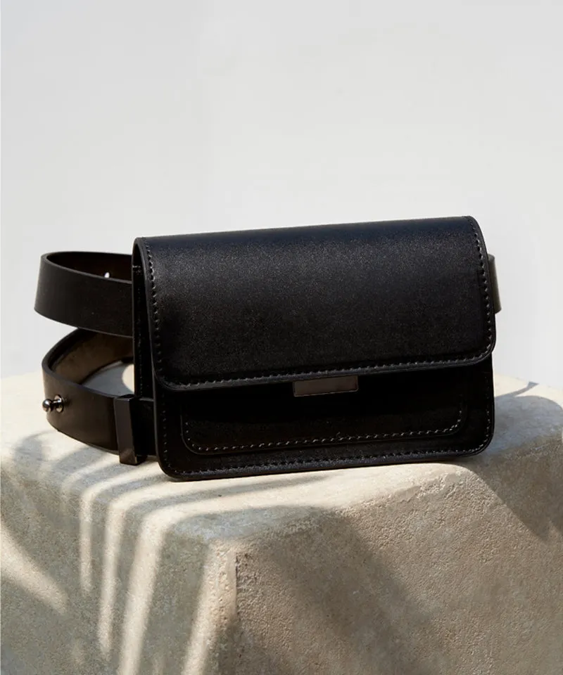Anell Golf Flap Belt Bag - Black