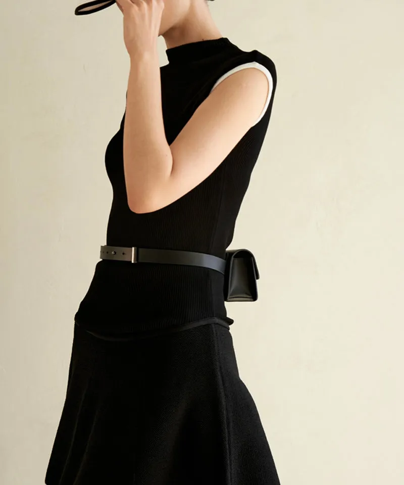 Anell Golf Flap Belt Bag - Black