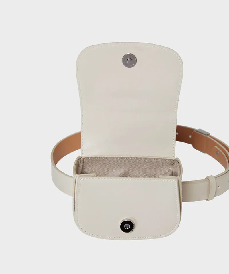 Anell Golf Tote Belt Bag - Cream Beige