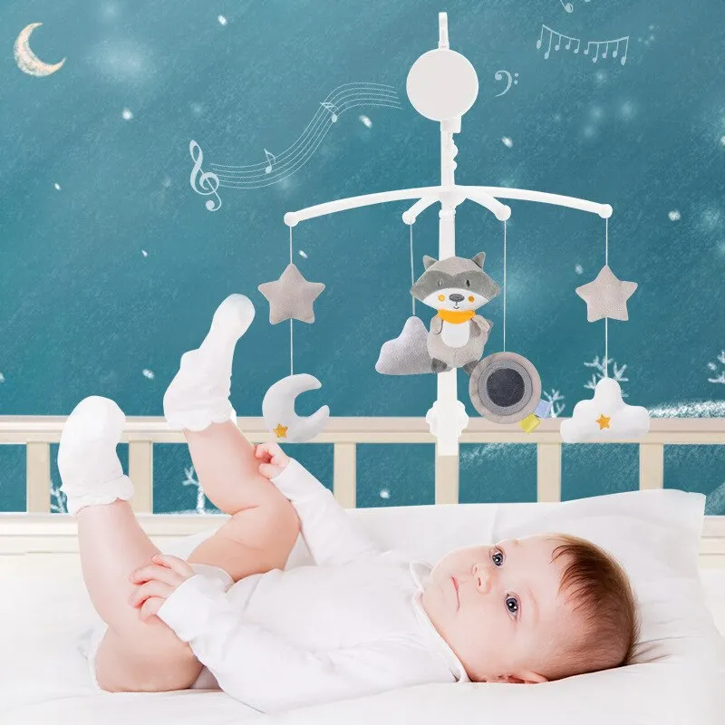 Animal Baby Crib Mobiles Carousel For Cots (0-12 Months)