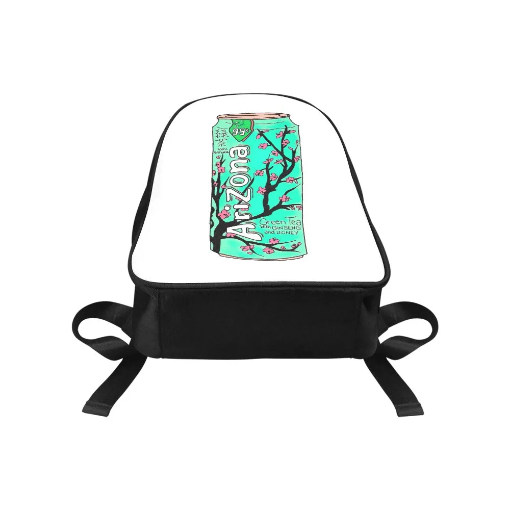 Arizona Green Tea Pattern Can Canvas Backpack