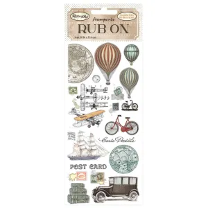 Around the World Travel Rub Ons DFLRB32