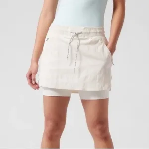 Athleta Trekkie Skort Skirt Magnolia White NWT 16