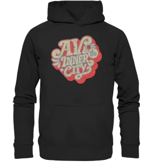 AV & the Inner City / Kids' Premium Hoodie - Orange and Yellow Logo