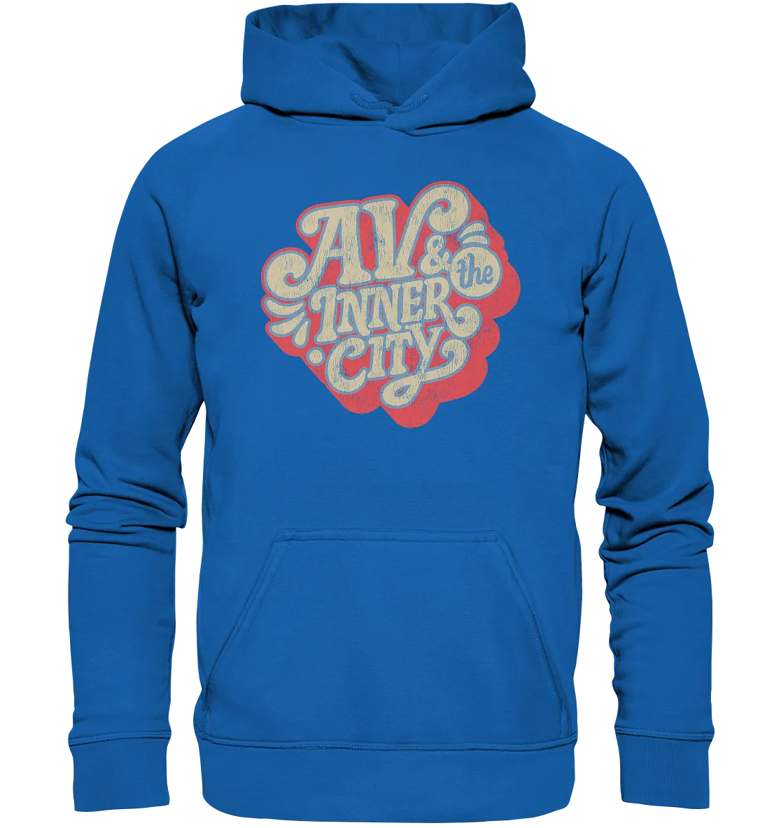 AV & the Inner City / Kids' Premium Hoodie - Orange and Yellow Logo