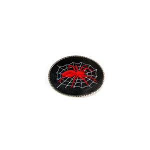 B-SW/R  Embroidered Buckle- Red Spider