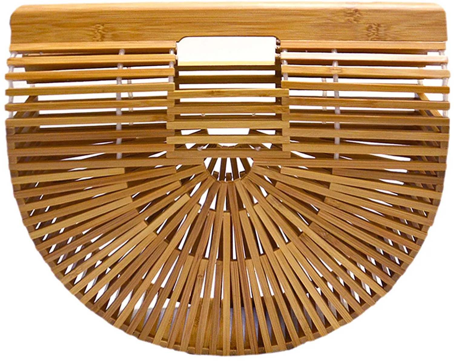 Barabum Womens Bamboo Handbag Handmade Large Tote Bag