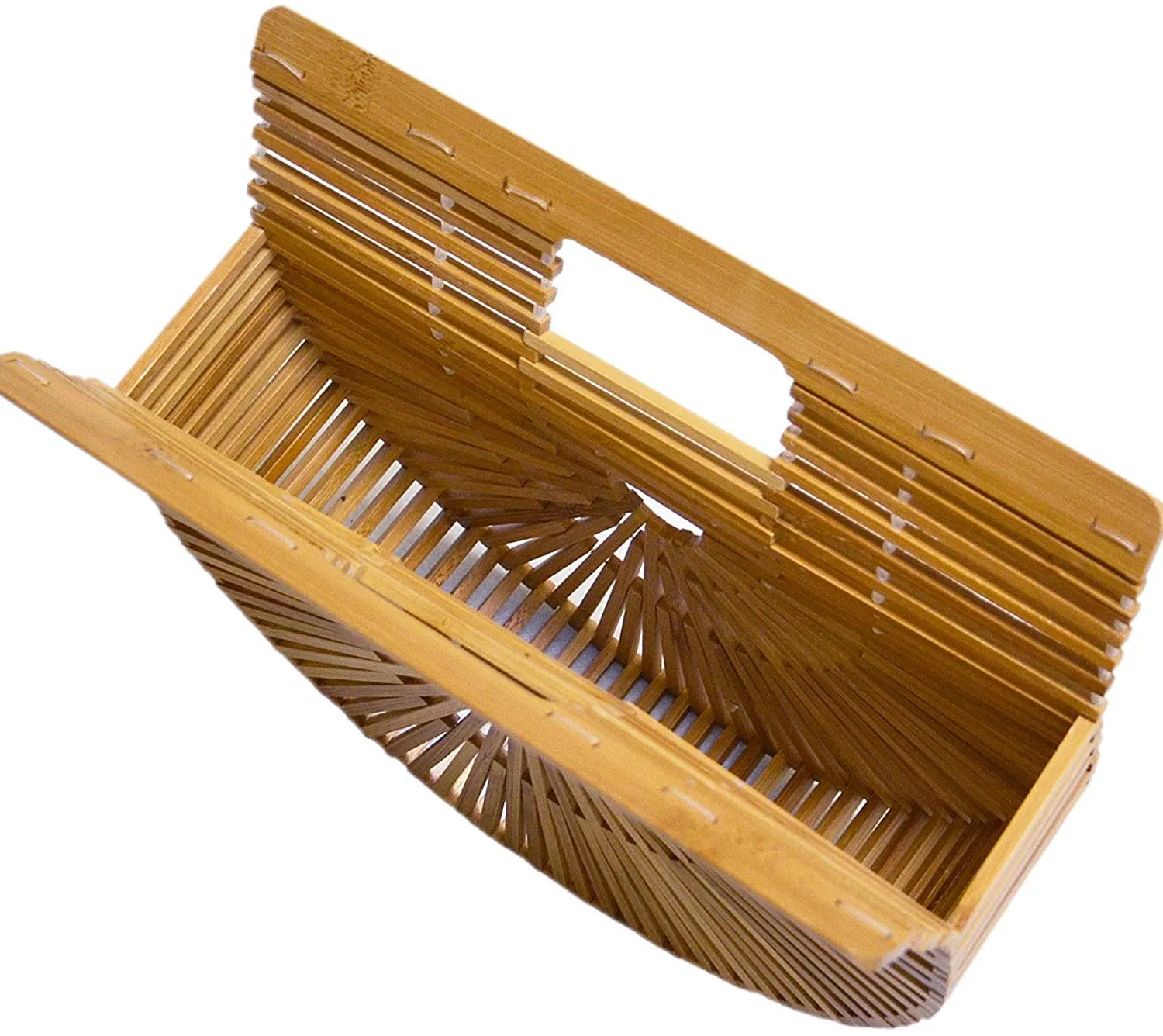 Barabum Womens Bamboo Handbag Handmade Large Tote Bag
