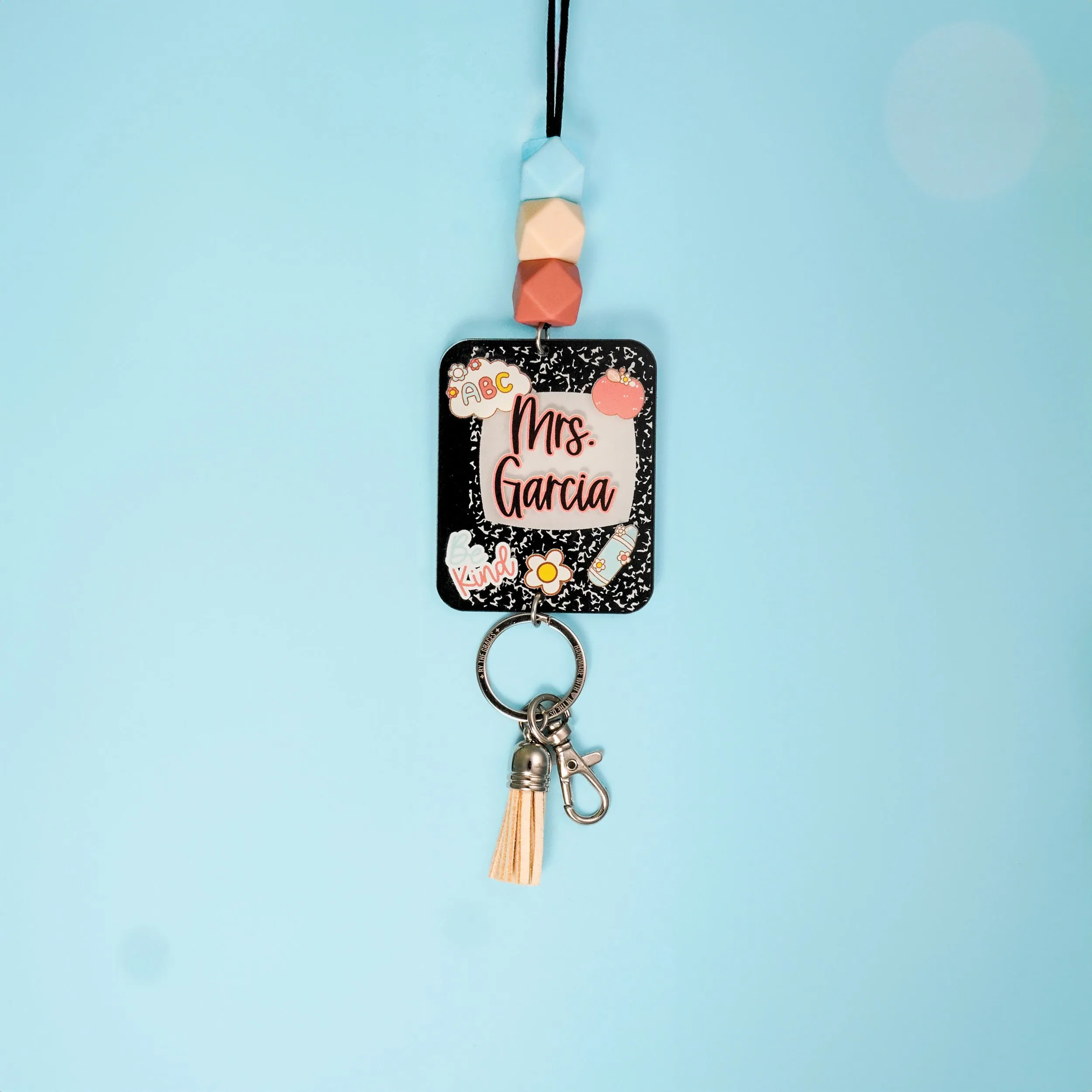 Be Kind Printed Shape Acrylic Lanyard