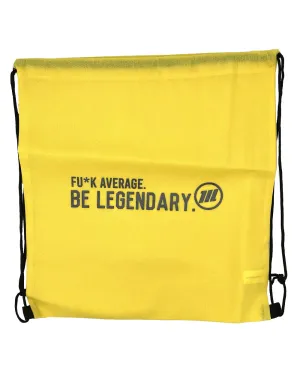 Be Legendary Drawstring Bag- Yellow