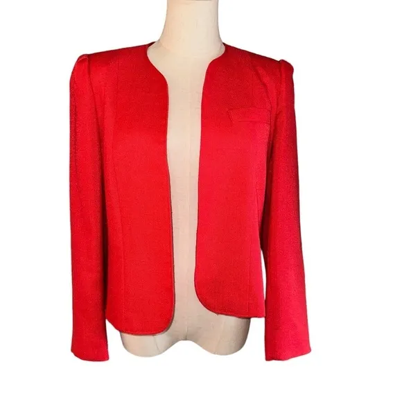 Beautiful Vintage Designer Dusty Red Blazer size 10