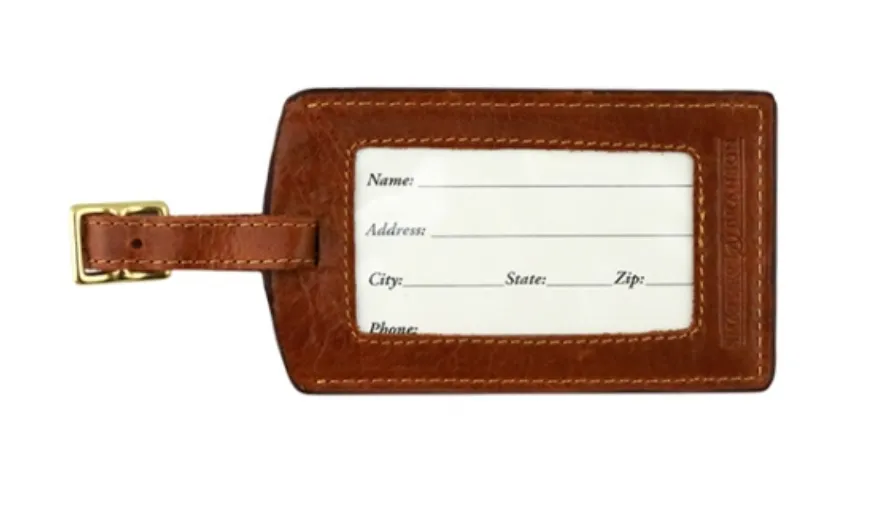 BEER FLIGHT NEEDLEPOINT LUGGAGE TAG