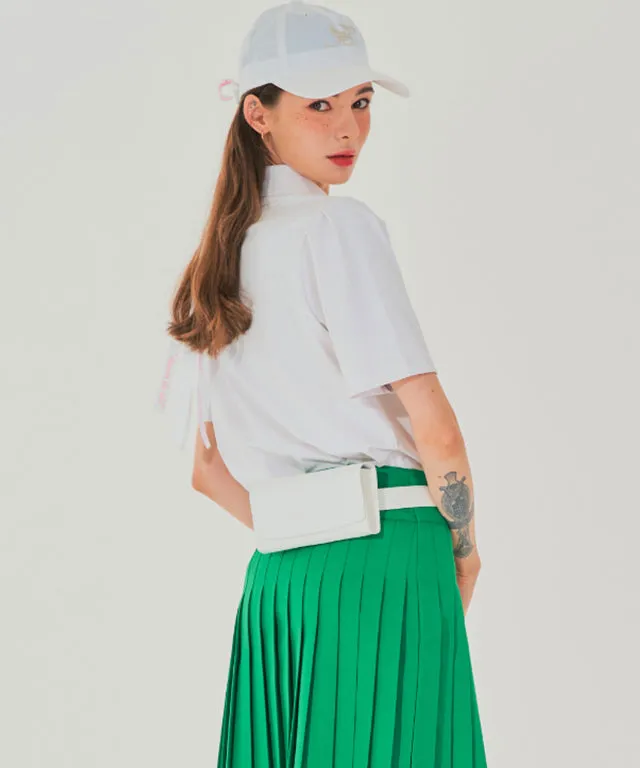 BENECIA 12 Logo Wide Magnet Hip Sack - White