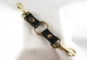 Black & Brass Two-Way Connector