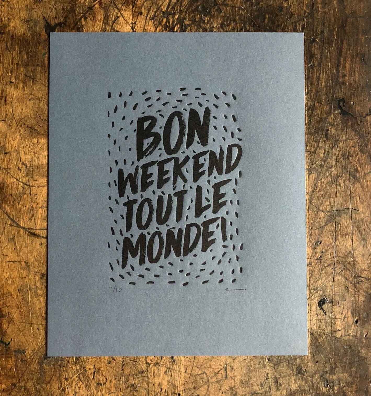Bon Weekend Print