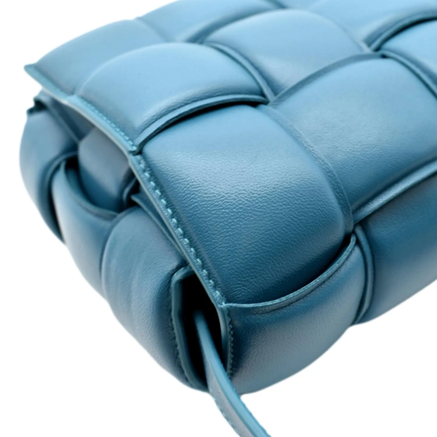 BOTTEGA VENETA Padded Cassette Lambskin Leather Crossbody Bag Windswept