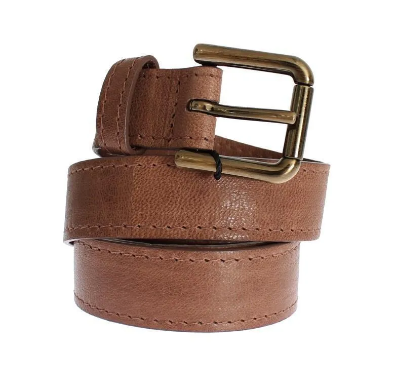 Brown leather belt
