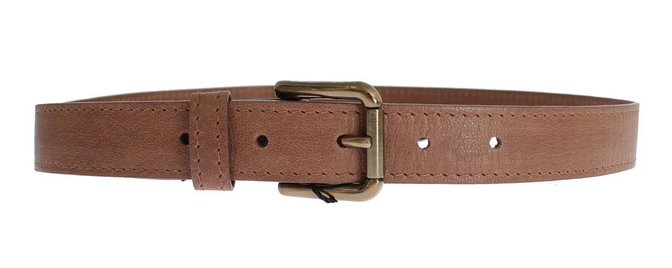 Brown leather belt